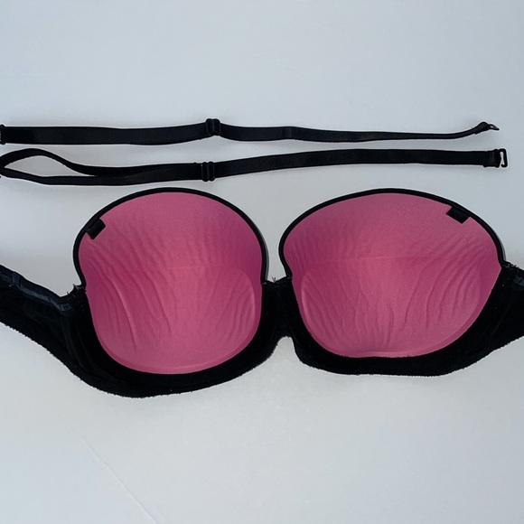 VS PINK Wear everywhere multi way push black strapless bra 32DD - Picture 4 of 7